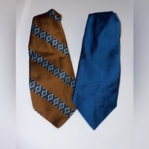 Vintage Andhurst Brown and Blue Men's Ties